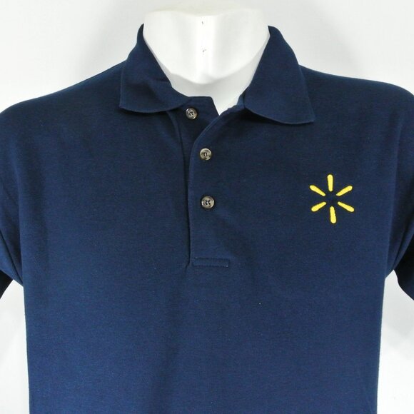 WALMART Manager Associate Employee Uniform Men's Navy Blue Polo Shirt Size XL - Picture 3 of 5